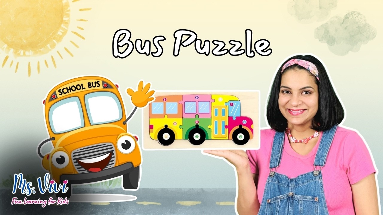BUS PEEMWASU トレカ　ピームワス　789survival Bus Puzzle for Kids 🚌 | Vehicle Puzzle & Learning Activity | Ms