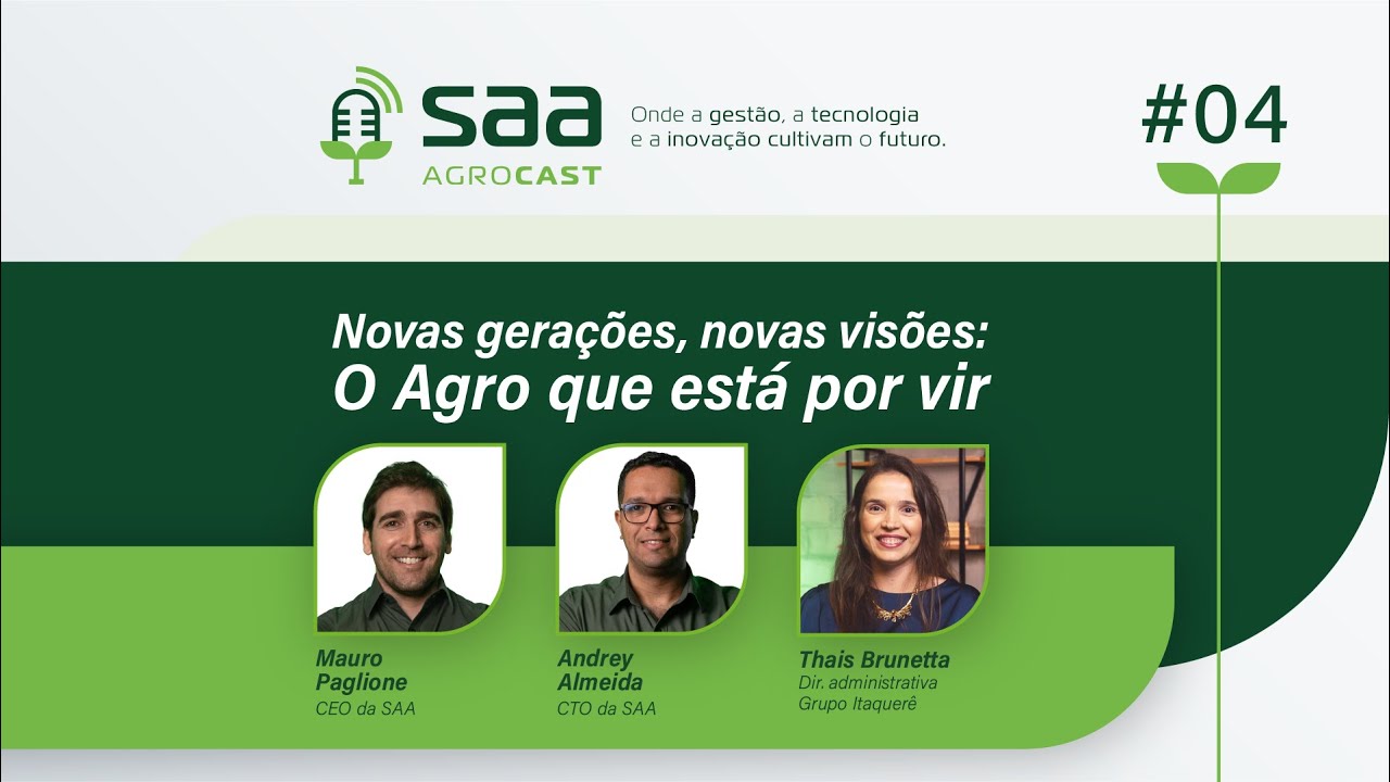Novas gerações, novas visões: O Agro que está por vir (Thais Brunetta) | SAA AGROCAST - #4