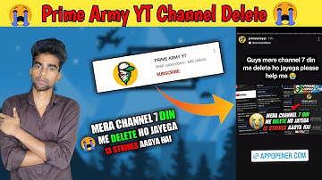 @PRIME ARMY YT Got 13 Copyright Strike By Tencent || Prime Army YT Channel Delete 😭 @GoDTushar OP