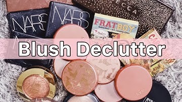 Blush Declutter & Collection | Makeup Declutter series 2020