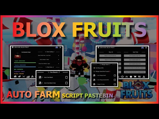 NEW] Roblox Blox Fruits Hack Script [AUTO RACE V4 - AUTO SOUL GUITAR - AUTO  FARM - MORE] *pastebin* 