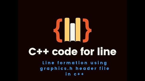 How to draw line using c++ | graphics program in c++ | How to use graphics. h header file.