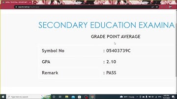 How to see or view SEE result and with Grade sheet, save pdf.
