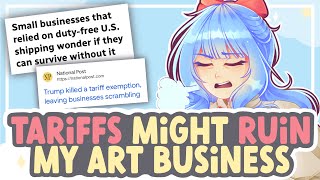 New Tariff Update Might RUIN My Art Business (And Yours) || SPEEDPAINT + COMMENTARY