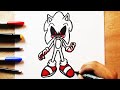 COMO DIBUJAR a SONIC EXE FÁCIL