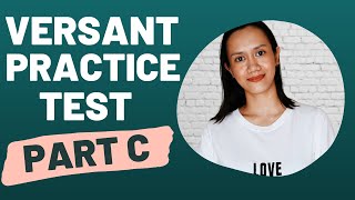 VERSANT English Speaking Test Demo PART C |  Tips to Pass Versant for Job Seekers