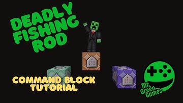 Deadly Fishing Rod - Command Block Tutorial #CommandBlock #MinecraftBedrock