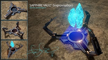 Sapphire Vault (UE4 and 3DS MAX Improvisation) by fear-sAs