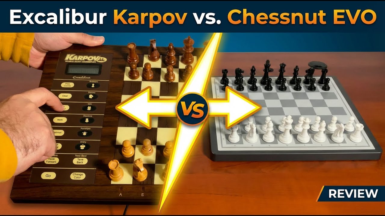 Karpov 2294 Chess Computer vs. Chessnut EVO Trained LC0 Engine 🟡 Gadgetify