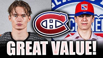 HABS GET INCREDIBLE VALUE PICK IN THE 6TH ROUND W/ CARLOS HANDEL + ANDREW MACNIEL TO CANADIENS