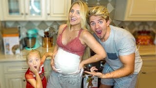 We Made a Pregnant Belly Cast of Baby P!!! (This was insane...)