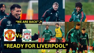 Hojlund,Martinez,Mount,Shaw,Mainoo,Hojlund| Man United training & injury updates ahead of LIVERPOOL