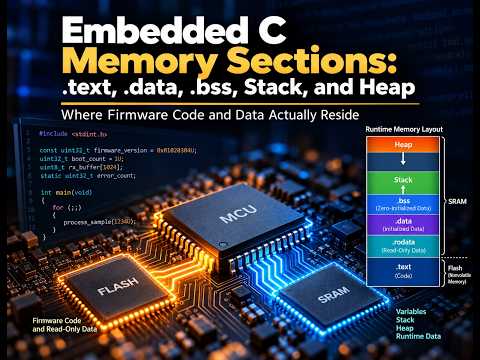 Embedded C Memory Sections: Where Firmware Code and Data Actually Reside