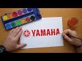 How to draw the Yamaha logo