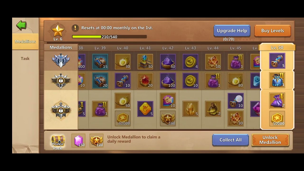 Castle clash | August month medallion