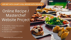 Online Recipe / Masterchef Website Project in ASP.Net with C#.Net & Sql Server