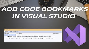How to add Visual Studio code bookmarks ?