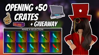 Opening +50 crates on Survive the Killer (Direwick chest, Halloween chest, and Briefcase)
