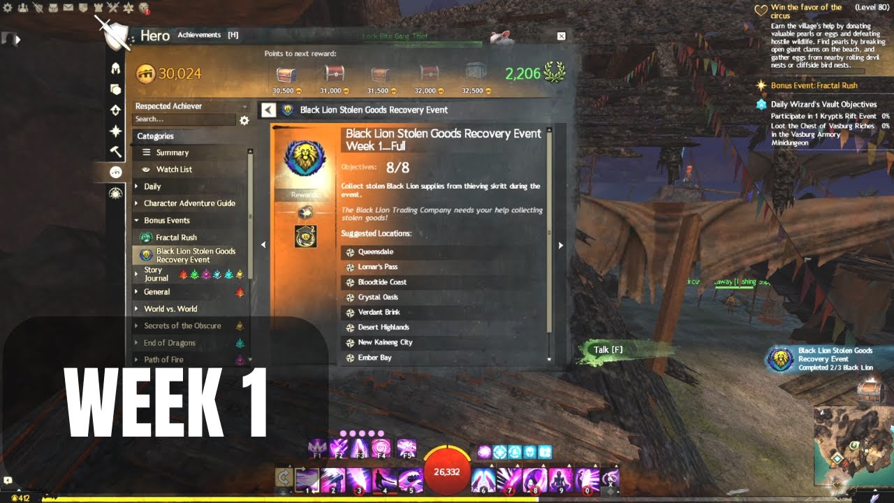 Black Lion Stolen Goods Recovery Event GW2 2023 WEEK 1 YouTube