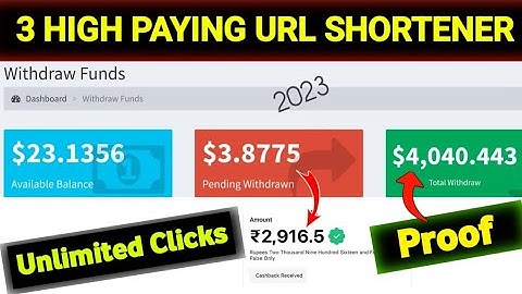 3 Highest Paying URL Shortener In 2023 | Daily Payment | No Captcha | Make Money From URL Shortener