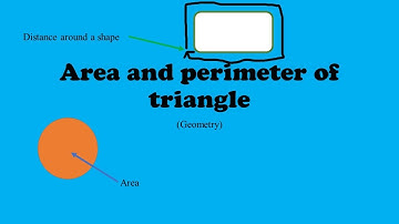 Area and perimeter of triangle, concept and various examples