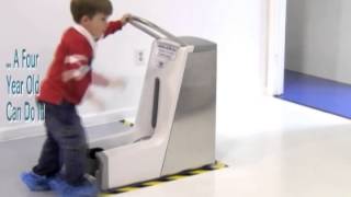 Bootie Butler 30sec Demo: BootieButler Automatic Shoe Cover Dispenser system