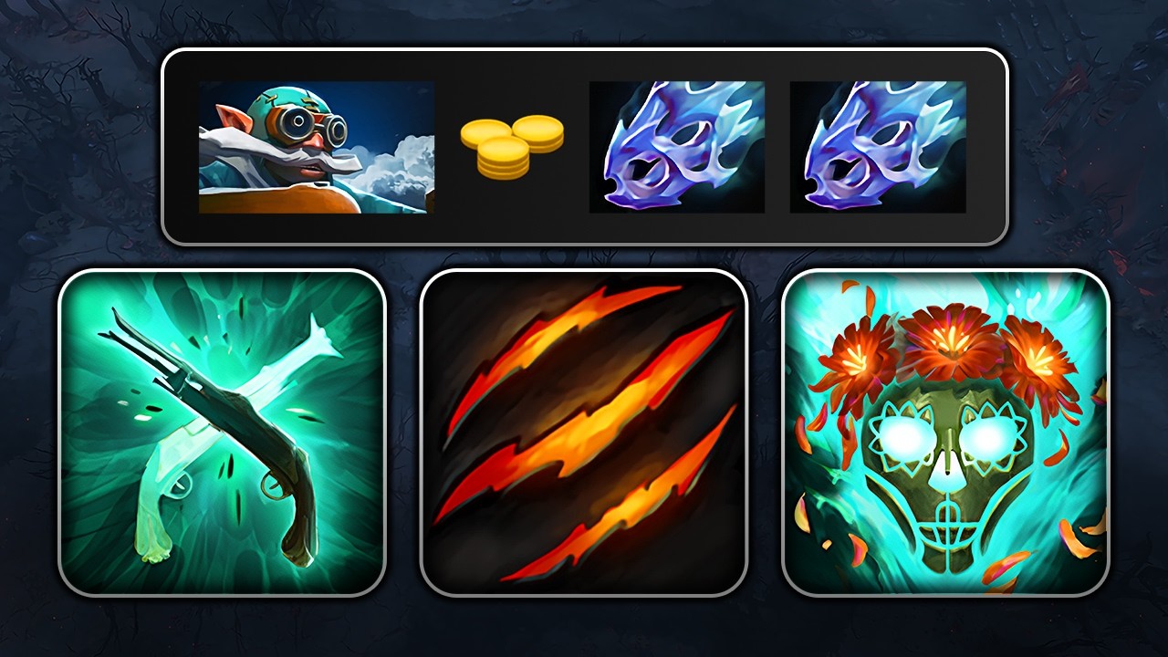 2 MOON SHARD GYROCOPTER GUNSLINGER + FURY SWIPES | Dota 2 Ability Draft