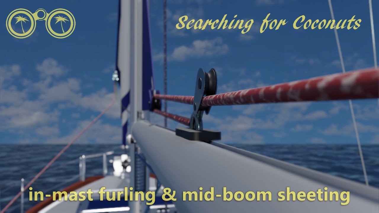 Sailing tutorial In-Mast Furling Mid-boom Sheeting Sailing for beginners – learning to sail