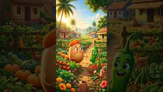 Mirchi ❤️ Aloo 🌶️🥔#YouTubeShorts #CartoonStory #HindiStory #Trending #Storyworld-h1