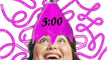 3 Minute Timer (Pink Slime) Stopwatch Countdown!  LOOK OUT!