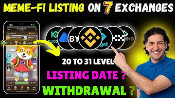 MemeFi Distribution, Withdrawal Update | MemeFi Launching Update | MemeFi on Binance News