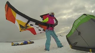 Snowkiting Moscow 15.02.15. Тесты кайтов Blade