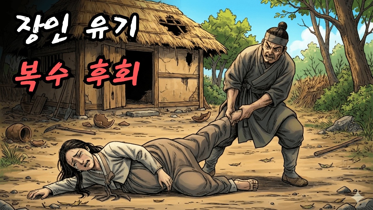 장인은 임신한 며느리를 데리고 인적 없는 집에 버려두었다. 10년 후, 복수 계획을 실행에 옮기면서 장인은 자신의 행동을 후회하기 시작했다.| 민담 | 전설 | 설화 | 옛날이야기