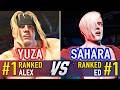 SF6 🤜 YUZA (#1 Ranked Alex) vs SAHARA (#1 Ranked Ed) 🤛 SF6 High Level Gameplay
