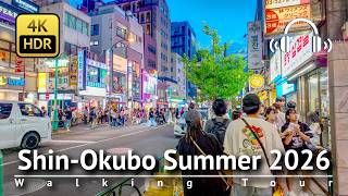 Tokyo - Shin-okubo, Tokyo's Largest Koreatown Walking Tour [4k/hdr/binaural]