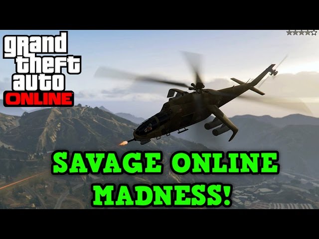 GTA 5 - Helicóptero de Combate SAVAGE Veículo NOVO DLC HEISTS 