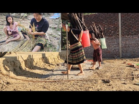 Mother and daughter go to collect firewood to sell to buy rice to eat ...