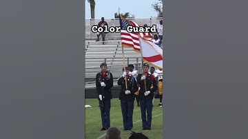 Color Guard at the Football game #army #jrotc #cadets #football