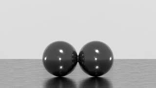 Coalescence of underwater bubbles in slow motion