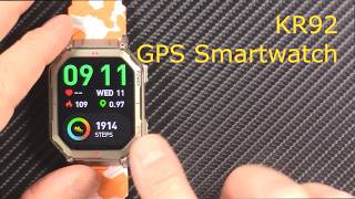 KR92 Budget Military Outdoor Survival Smartwatch SOS LED flashlight torch GPS Smartwatch review screenshot 3