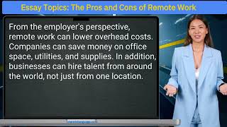 Essay Topics: The Pros and Cons of Remote Work