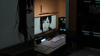 This Black PC Setup Has a SECRET Screen Inside! #desksetup