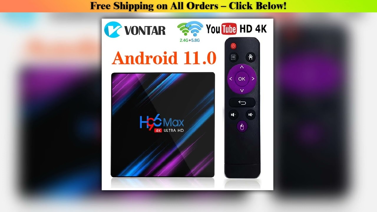 H96 MAX RK3318 Smart TV Box Android 11 4G 64GB 32G 4K Wifi BT Media player H96MAX TVBOX Android10 S