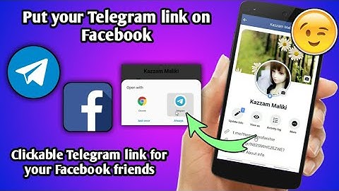 How to put Telegram link on Facebook Part 2