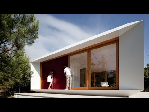 Video: Moderne bolig med Cumarú Træcoating i Portugal