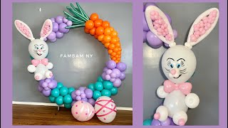 DIY Easter Balloon decoration (Spring balloon set-up)