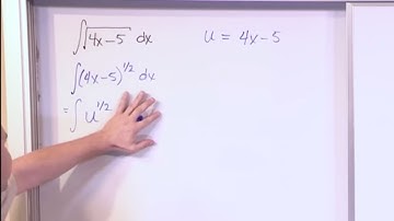 Lesson 11 - Integration By Substitution, Part 1 (Calculus 1)