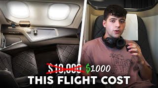 i got a $10,000 First Class Flight.. (how i got 90% off)