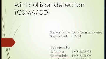 Implementation of CSMA with Collision Detection