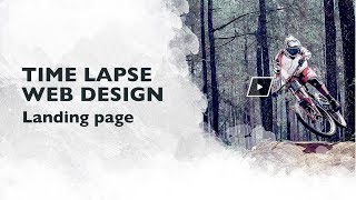 Web design  Time lapse design on Photoshop